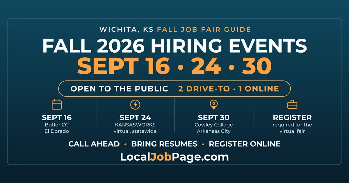 Fall 2026 Wichita Job Fairs & Hiring Events: Your Complete Guide